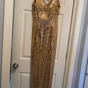 Robert Rodriguez Blush Pink Satin Dress Label Detail